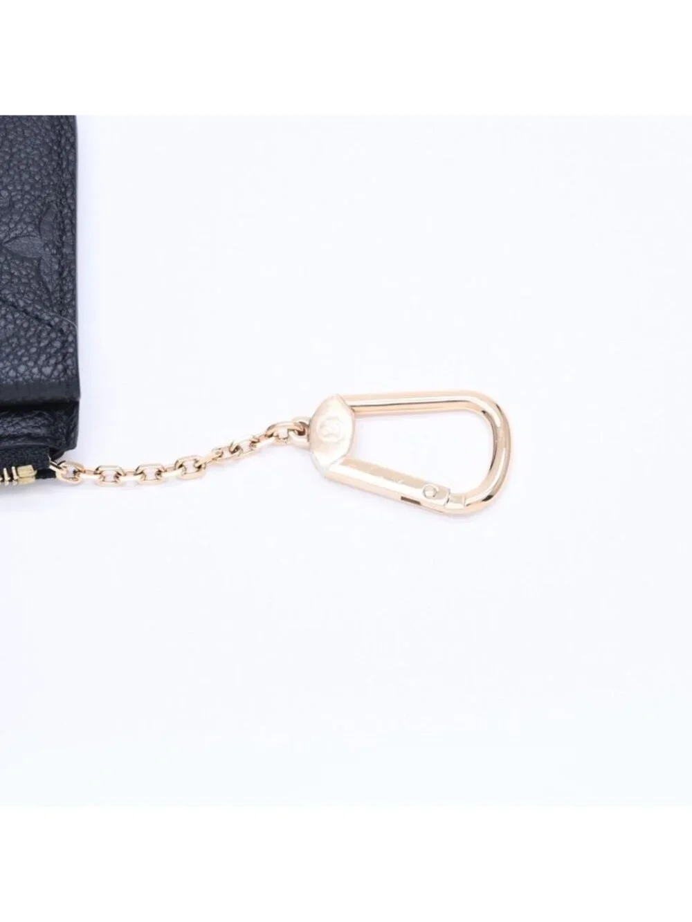 Louis Vuitton Wallet Coin Purse Card Case Porte Cartes Recto Verso Black Gold